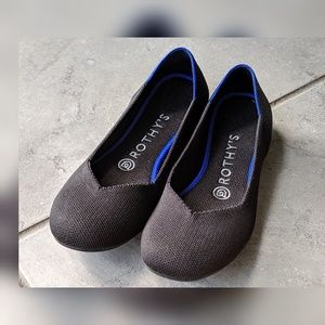 Rothy's black rounded-toe flats